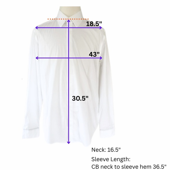 REISS | Men’s White Slim Fit Dress Shirt XL – NWT - Picture 12 of 12